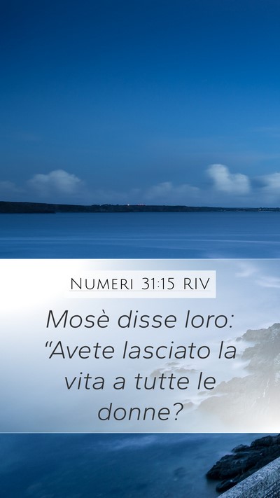 Numeri 31:15 RIV Bible Verse Image