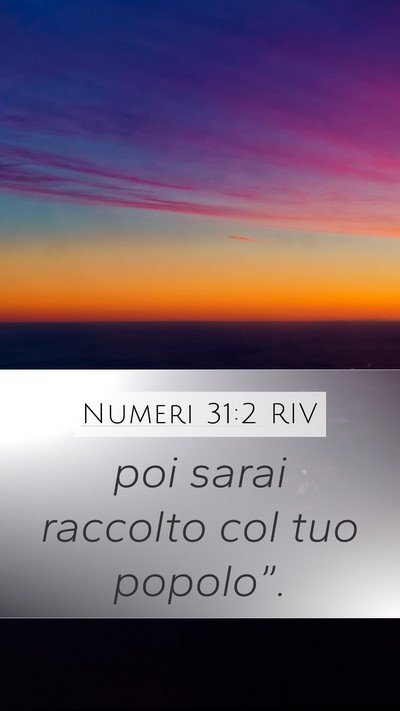 Numeri 31:2 RIV Bible Verse Image