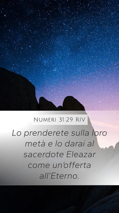 Numeri 31:29 RIV Bible Verse Image