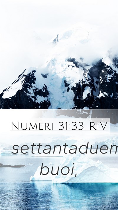 Numeri 31:33 RIV Mobile Phone Wallpaper - settantaduemila - Mobile Bible Verse Wallpaper