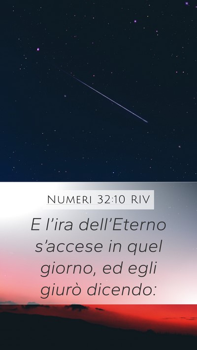 Numeri 32:10 RIV Mobile Phone Wallpaper - E l’ira dell’Eterno s’accese in quel - Mobile Bible Verse Wallpaper