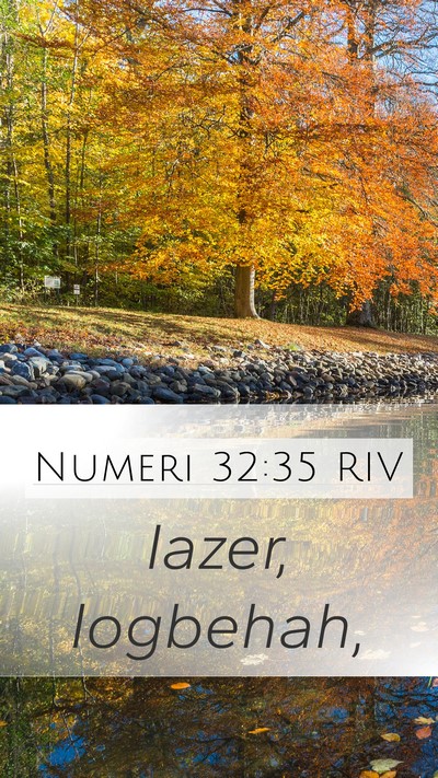 Numeri 32:35 RIV Bible Verse Image
