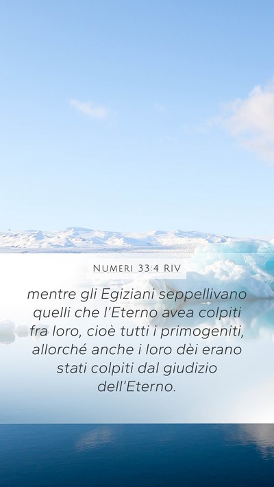 Numeri 33:4 RIV Bible Verse Image