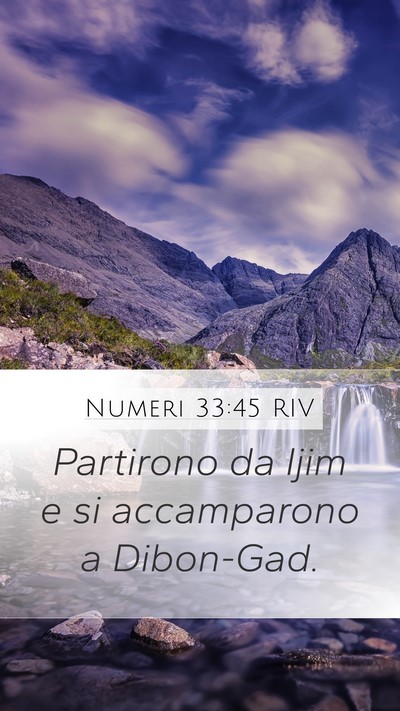 Numeri 33:45 RIV Bible Verse Image