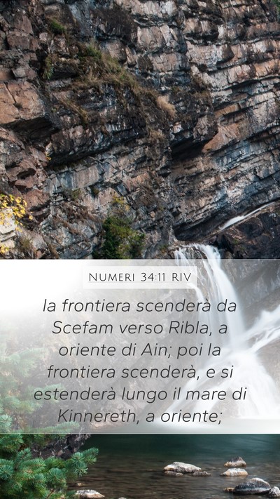 Numeri 34:11 RIV Bible Verse Image