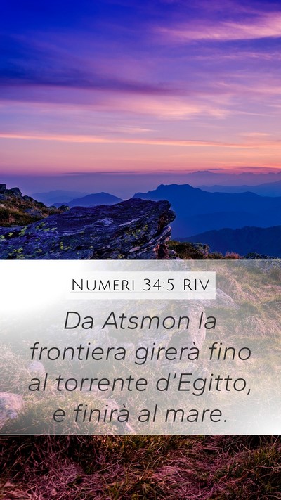 Numeri 34:5 RIV Bible Verse Image
