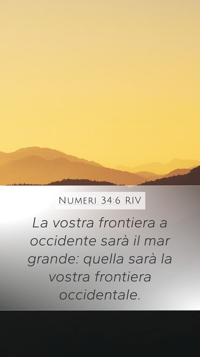 Numeri 34:6 RIV Bible Verse Image