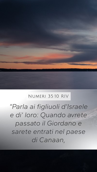 Numeri 35:10 RIV Bible Verse Image