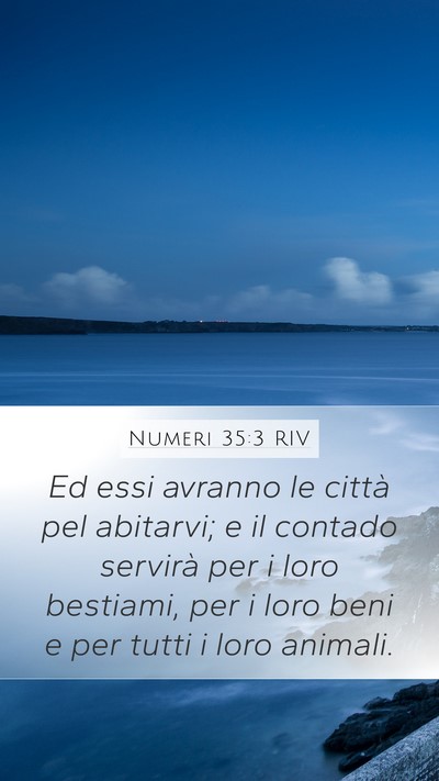 Numeri 35:3 RIV Bible Verse Image