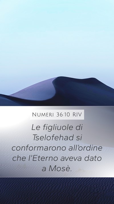 Numeri 36:10 RIV Bible Verse Image