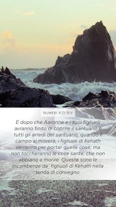 Numeri 4:15 RIV Bible Verse Image