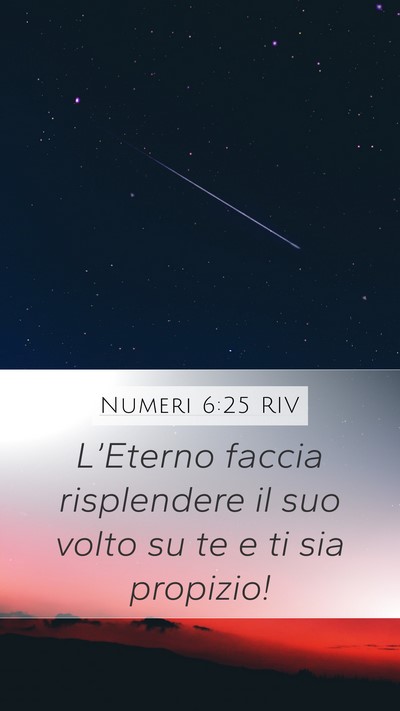 Numeri 6:25 RIV Bible Verse Image