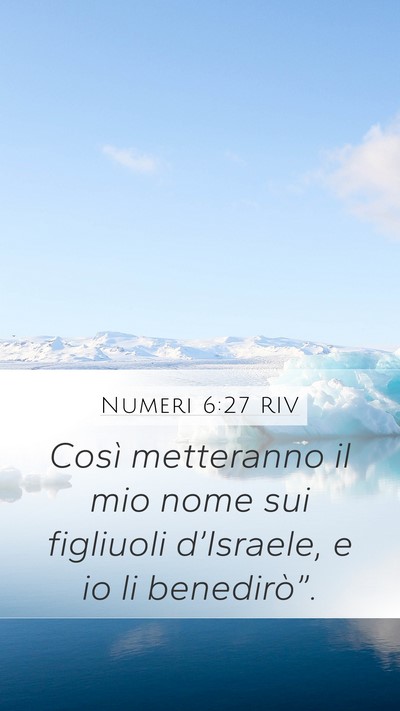 Numeri 6:27 RIV Bible Verse Image