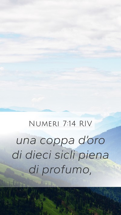 Numeri 7:14 RIV Bible Verse Image