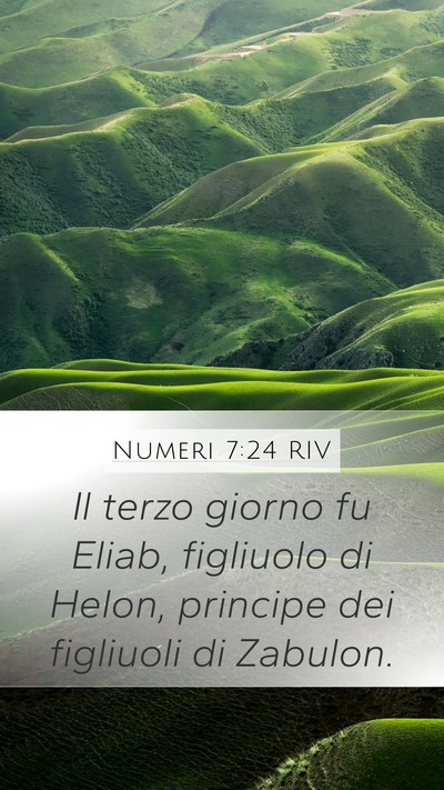 Numeri 7:24 RIV Bible Verse Image