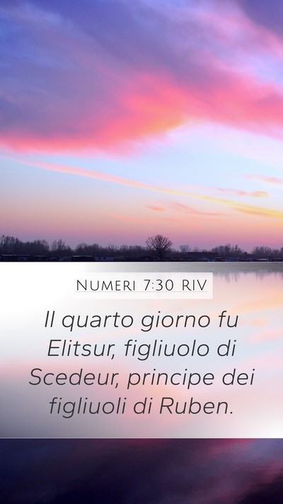 Numeri 7:30 RIV Bible Verse Image