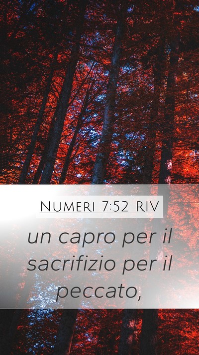 Numeri 7:52 RIV Mobile Phone Wallpaper - un capro per il sacrifizio per il - Mobile Bible Verse Wallpaper