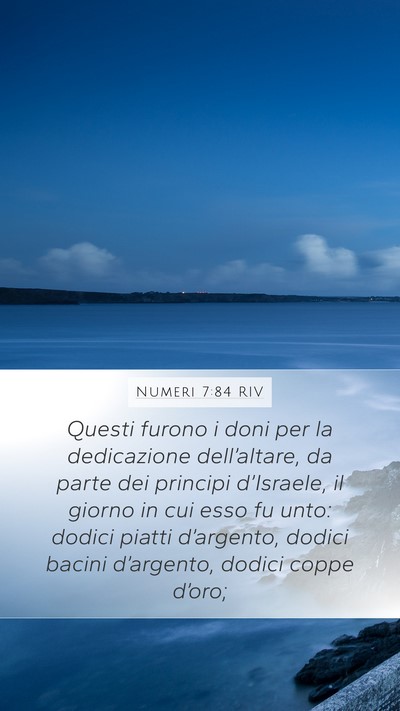 Numeri 7:84 RIV Bible Verse Image