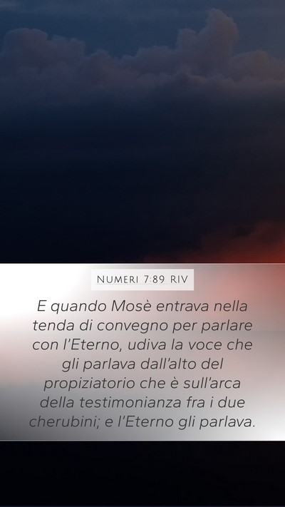 Numeri 7:89 RIV Bible Verse Image