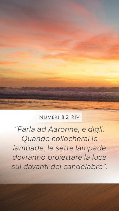 Numeri 8:2 RIV Bible Verse Image