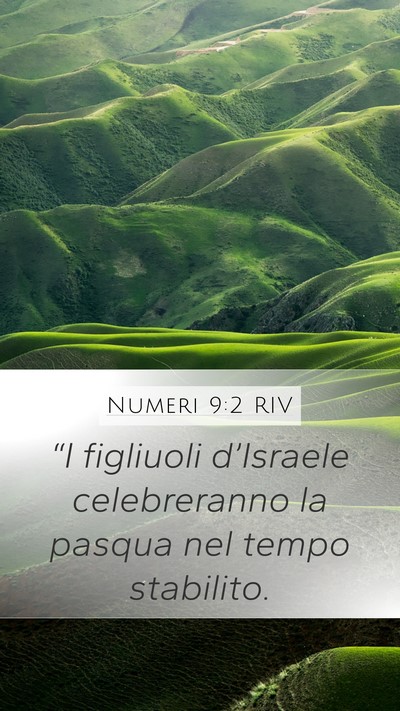 Numeri 9:2 RIV Bible Verse Image
