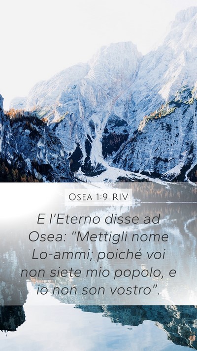 Osea 1:9 RIV Bible Verse Image