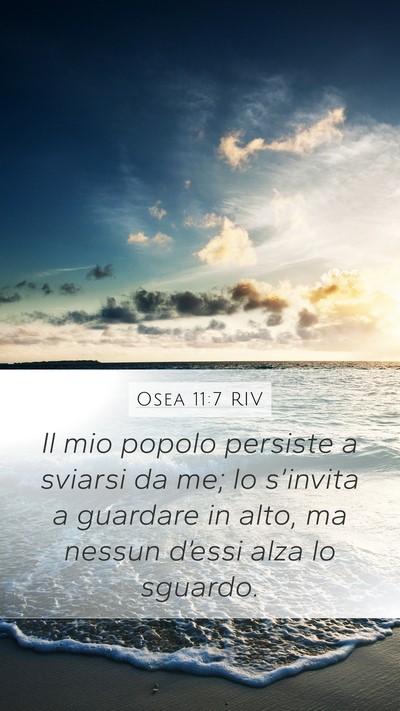 Osea 11:7 RIV Bible Verse Image