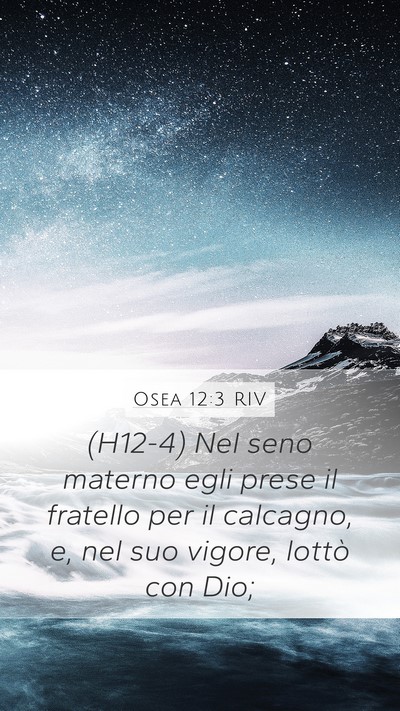 Osea 12:3 RIV Bible Verse Image