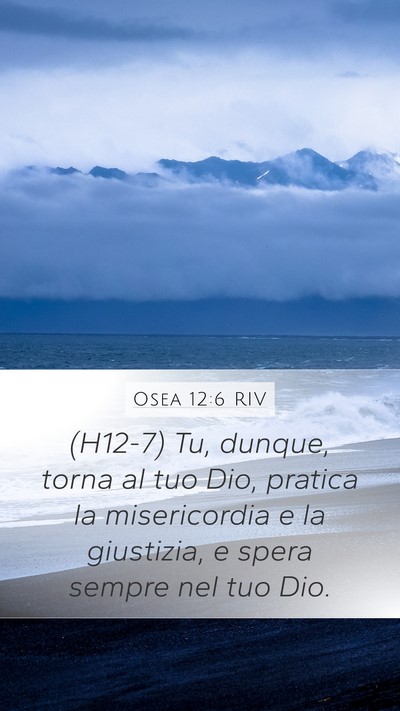 Osea 12:6 RIV Bible Verse Image