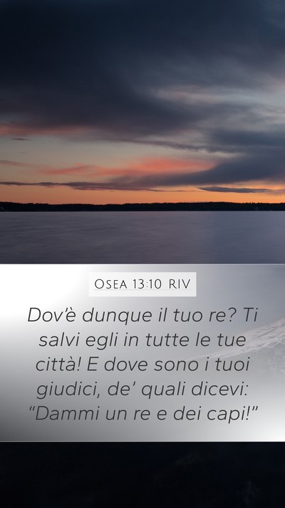 Osea 13:10 RIV Bible Verse Image
