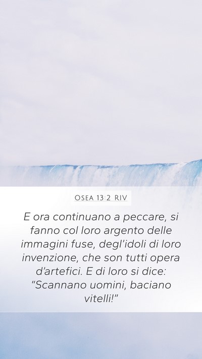 Osea 13:2 RIV Bible Verse Image