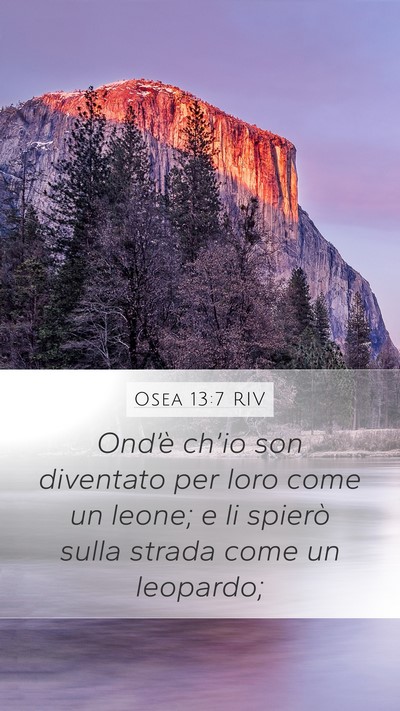 Osea 13:7 RIV Bible Verse Image