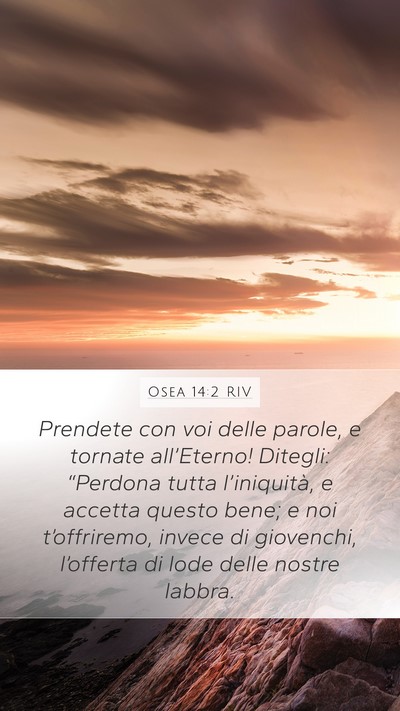 Osea 14:2 RIV Bible Verse Image