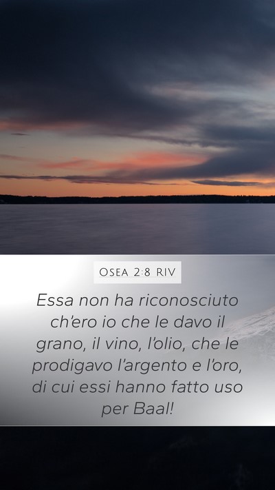Osea 2:8 RIV Bible Verse Image