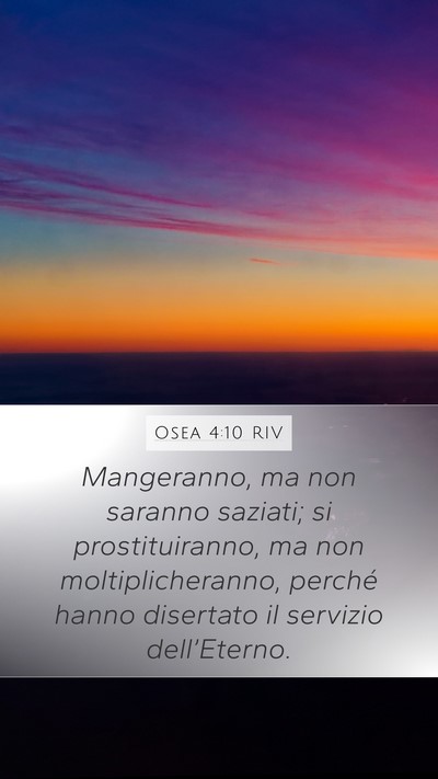 Osea 4:10 RIV Bible Verse Image