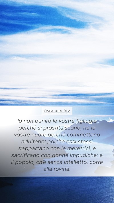 Osea 4:14 RIV Bible Verse Image