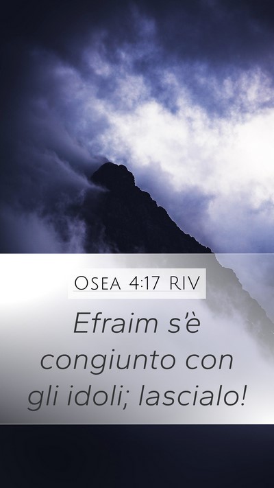 Osea 4:17 RIV Bible Verse Image