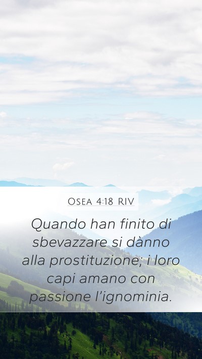 Osea 4:18 RIV Bible Verse Image