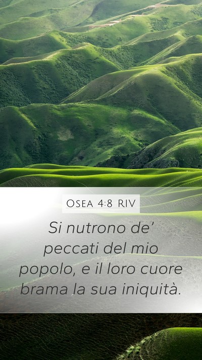 Osea 4:8 RIV Bible Verse Image