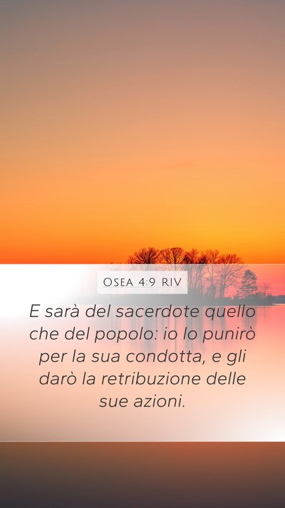 Osea 4:9 RIV Bible Verse Image