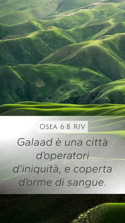 Osea 6:8 RIV Bible Verse Image