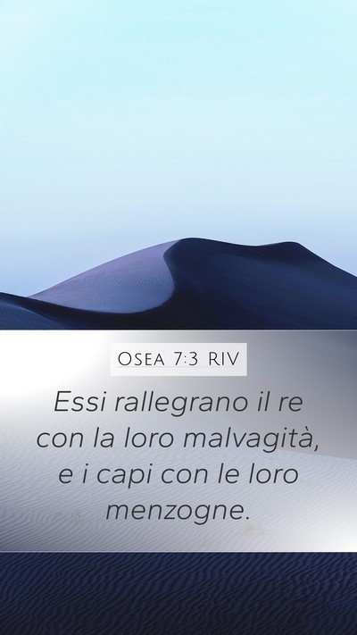 Osea 7:3 RIV Bible Verse Image