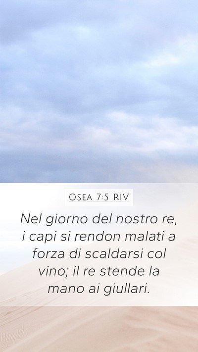 Osea 7:5 RIV Bible Verse Image
