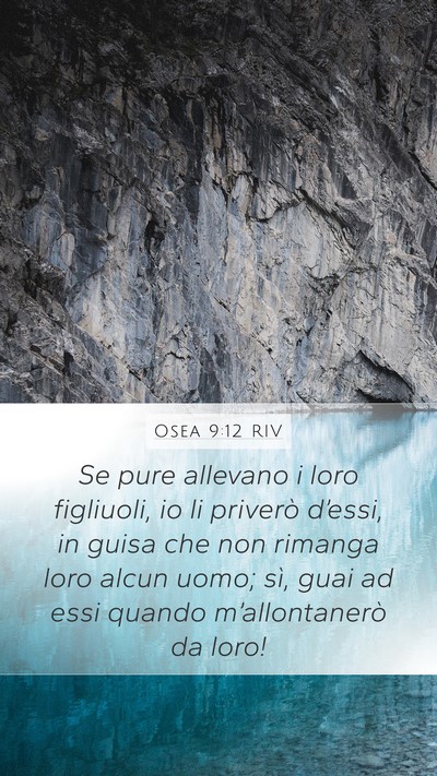 Osea 9:12 RIV Bible Verse Image