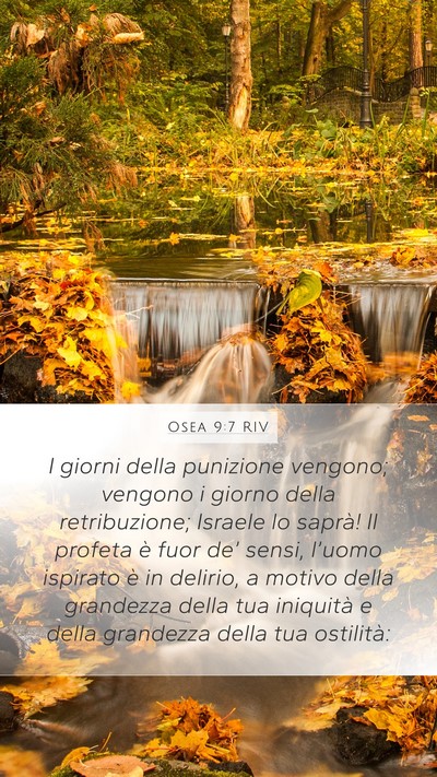 Osea 9:7 RIV Bible Verse Image