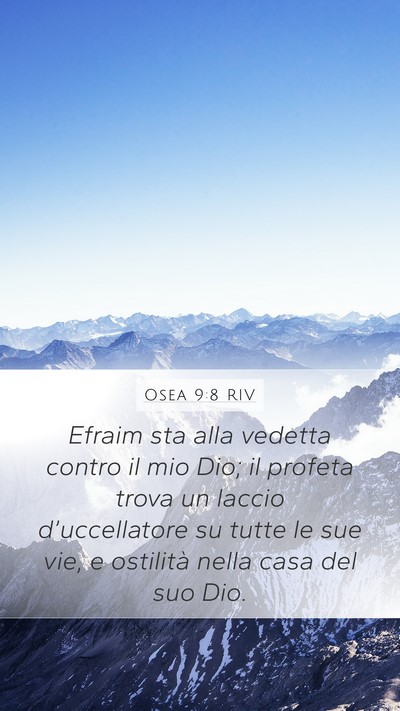 Osea 9:8 RIV Bible Verse Image