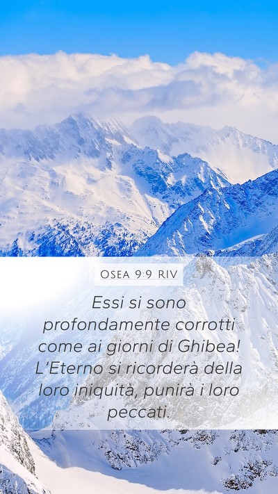 Osea 9:9 RIV Bible Verse Image