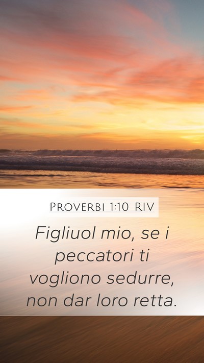 Proverbi 1:10 RIV Bible Verse Image