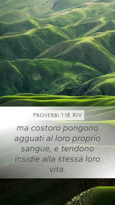Proverbi 1:18 RIV Bible Verse Image