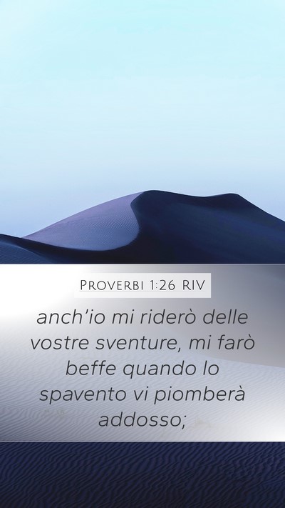 Proverbi 1:26 RIV Bible Verse Image